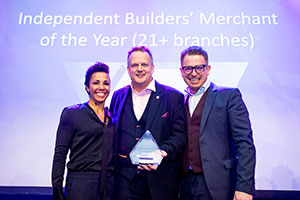 Bradfords Building Supplies Winners with their award