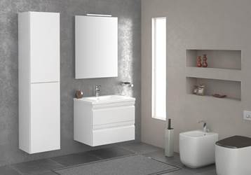Scandi-style Storage from the Pure Bathroom Collection