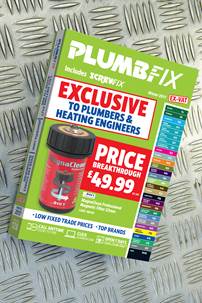 More ‘Trade Rated’ products than ever before in latest Plumbfix catalogue