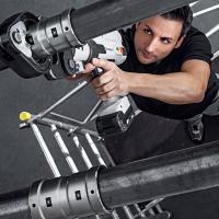 Press thick-walled steel pipes quickly and securely with Megapress