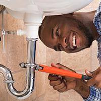 Happy plumbers