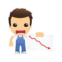 Plumber with bad cash flow chart