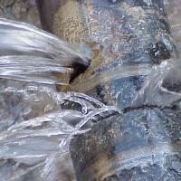 Burst plumbing pipe during winter Burst plumbing pipe during winter