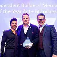 Bradfords Building Supplies Winners with their award