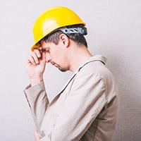 Construction worker with poor mental health Construction worker with poor mental health