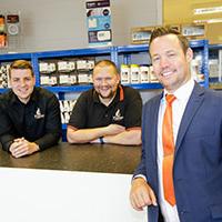 Staff at Flame Group's second bathroom showroom launch