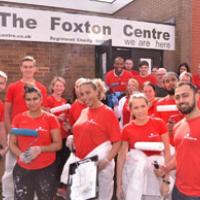 Back to work for Marlie! England World Cup star joins volunteers helping to transform community centre soup of plumbers