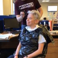 Primaflow’s Marie braves the shave for Macmillan Cancer Support Marie