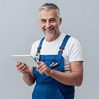 Plumber on an iPad Plumber on an iPad