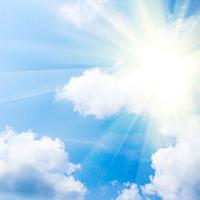 The sunshine in hot weather The sunshine in hot weather