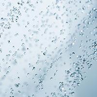 Water from Salamander shower pumps Water from Salamander shower pumps