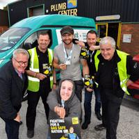 Wolseley Plumb Center makes a BIG thing of gas safety on branch tour Wolseley Plumb Center